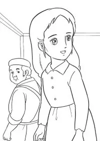 Fisă de colorat cu Printesa sarah de colorat p15