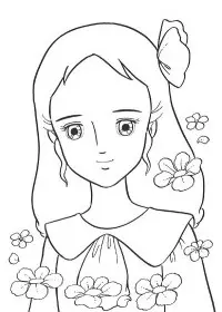 Fisă de colorat cu Printesa sarah de colorat p18