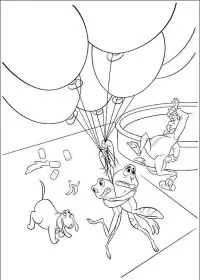 Fisă de colorat cu Printesa si broasca de colorat p26