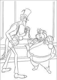 Fisă de colorat cu Printesa si broasca de colorat p28