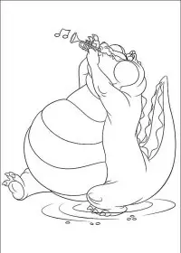 Fisă de colorat cu Printesa si broasca de colorat p31