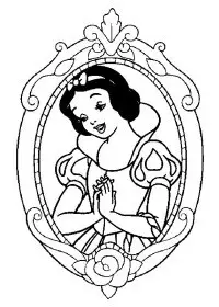 Fisă de colorat cu Printesele disney de colorat p05