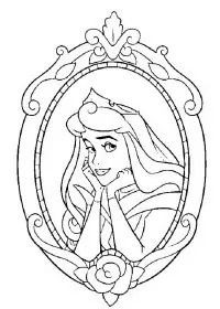 Fisă de colorat cu Printesele disney de colorat p08