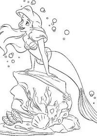 Fisă de colorat cu Printesele disney de colorat p18