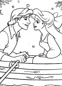 Fisă de colorat cu Printesele disney de colorat p19