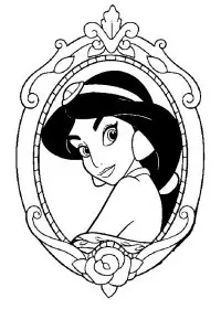 Fisă de colorat cu Printesele disney de colorat p21