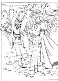 Fisă de colorat cu Printesele disney de colorat p33