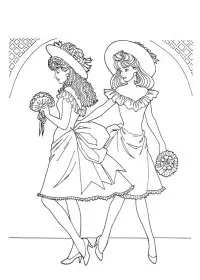 Fisă de colorat cu Printesele disney de colorat p40