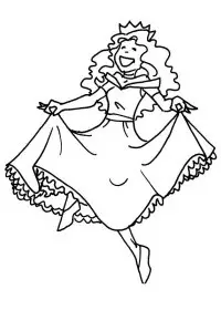 Fisă de colorat cu Printesele disney de colorat p44