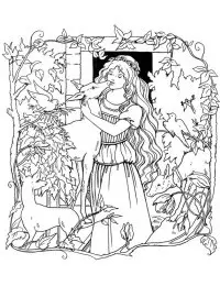 Fisă de colorat cu Printesele disney de colorat p46