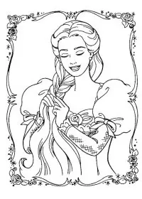 Fisă de colorat cu Printesele disney de colorat p47