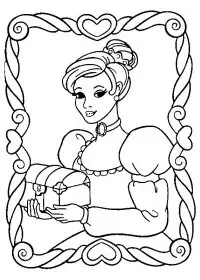 Fisă de colorat cu Printesele disney de colorat p53