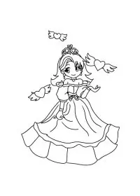 Fisă de colorat cu Printesele disney de colorat p64