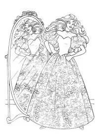 Fisă de colorat cu Printesele disney de colorat p66