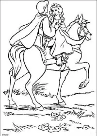 Fisă de colorat cu Printesele disney de colorat p74