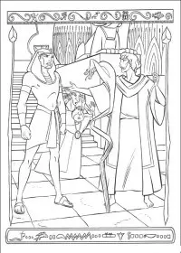 Fisă de colorat cu Printul egiptului de colorat p21