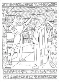 Fisă de colorat cu Printul egiptului de colorat p26