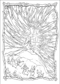 Fisă de colorat cu Printul egiptului de colorat p29