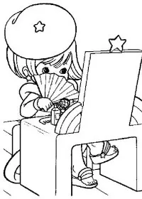 Fisă de colorat cu Rainbow brite de colorat p03