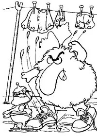 Fisă de colorat cu Rainbow brite de colorat p04