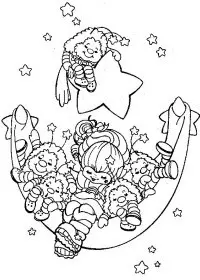 Fisă de colorat cu Rainbow brite de colorat p11