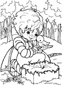 Fisă de colorat cu Rainbow brite de colorat p12