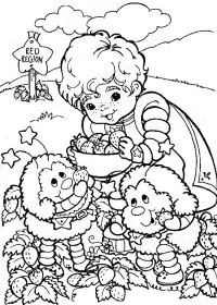 Fisă de colorat cu Rainbow brite de colorat p14
