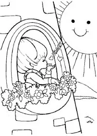 Fisă de colorat cu Rainbow brite de colorat p17