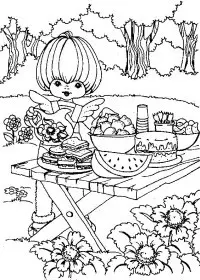 Fisă de colorat cu Rainbow brite de colorat p18