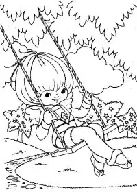 Fisă de colorat cu Rainbow brite de colorat p19