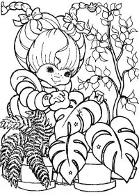 Fisă de colorat cu Rainbow brite de colorat p21
