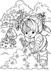 Fisă de colorat cu Rainbow brite de colorat p22