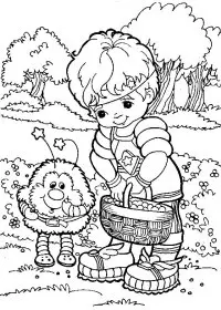 Fisă de colorat cu Rainbow brite de colorat p24