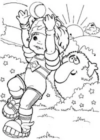 Fisă de colorat cu Rainbow brite de colorat p25