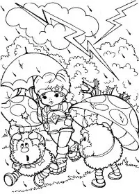 Fisă de colorat cu Rainbow brite de colorat p26