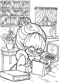 Fisă de colorat cu Rainbow brite de colorat p30