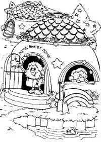 Fisă de colorat cu Rainbow brite de colorat p42