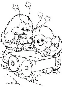 Fisă de colorat cu Rainbow brite de colorat p43