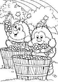 Fisă de colorat cu Rainbow brite de colorat p53