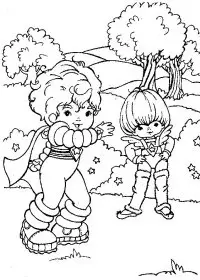 Fisă de colorat cu Rainbow brite de colorat p62