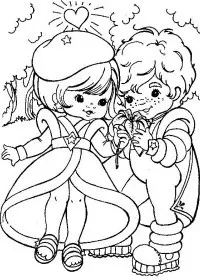 Fisă de colorat cu Rainbow brite de colorat p63