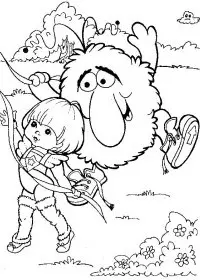 Fisă de colorat cu Rainbow brite de colorat p65