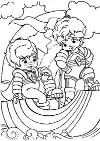 Fisă de colorat cu Rainbow brite de colorat p66