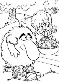 Fisă de colorat cu Rainbow brite de colorat p67
