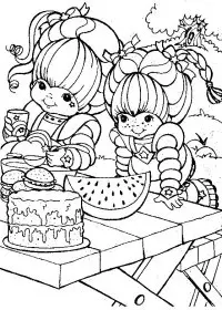 Fisă de colorat cu Rainbow brite de colorat p68