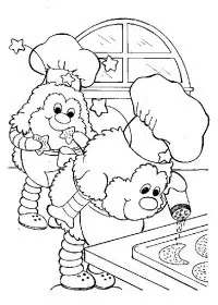 Fisă de colorat cu Rainbow brite de colorat p77