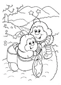 Fisă de colorat cu Rainbow brite de colorat p78