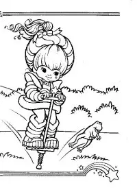 Fisă de colorat cu Rainbow brite de colorat p81