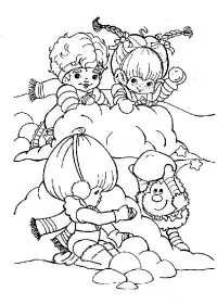 Fisă de colorat cu Rainbow brite de colorat p82