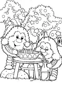 Fisă de colorat cu Rainbow brite de colorat p87